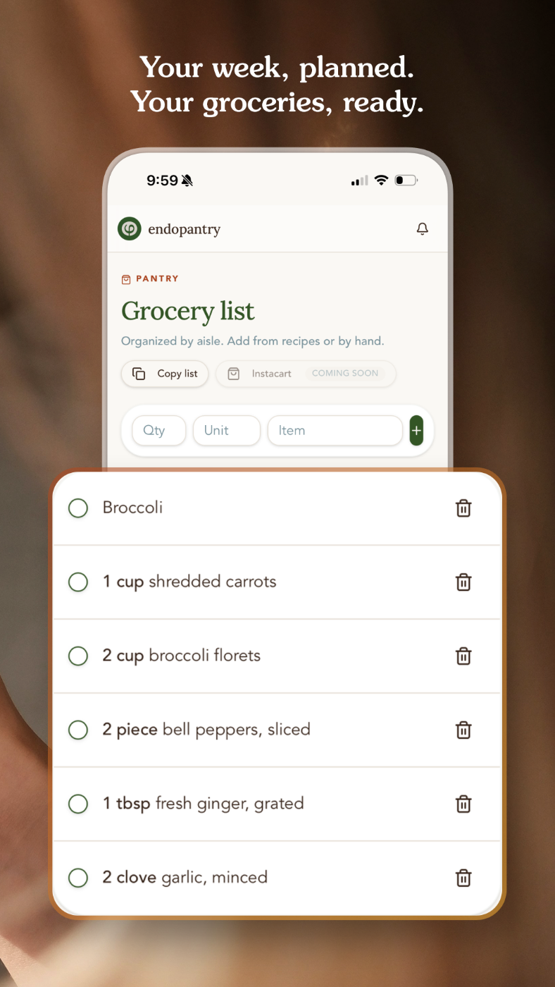 Grocery & Meal Planner